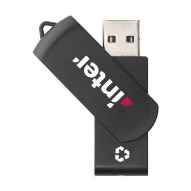 Logotrade reklaamtoote foto: USB Twist ümbertöödeldud plastist mälupulk 32 GB