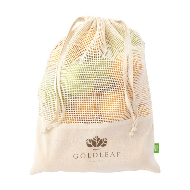 Logotrade reklaamtoote foto: Natura Organic GOTS võrgust puuviljakott (120 g/m²)