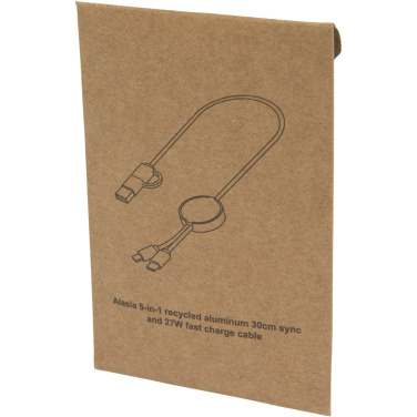 Logo trade ärikingi pilt: Punane Alasia 5-in-1 taaskasutatud alumiiniumist ja plastikust kiirlaadimiskaabel