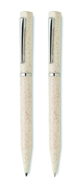 Logotrade ärikingid pilt: PEAT nisuõlest keskkonnasõbralik pastapliiatsi komplekt