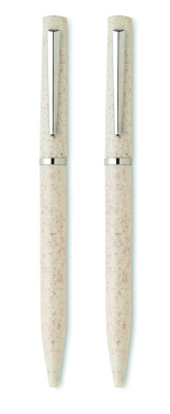 Logo trade reklaamkingi pilt: PEAT nisuõlest keskkonnasõbralik pastapliiatsi komplekt