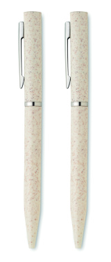 Logotrade reklaamkingituse foto: PEAT nisuõlest keskkonnasõbralik pastapliiatsi komplekt