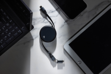 Logotrade ärikingitused pilt: Terra RCS alumiiniumist sissetõmmatav 240W 2-in-1 kaabel