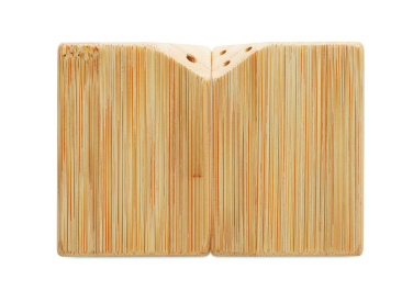 Logotrade ärikingi foto: Bambusest soola- ja piprakomplekt BOTH