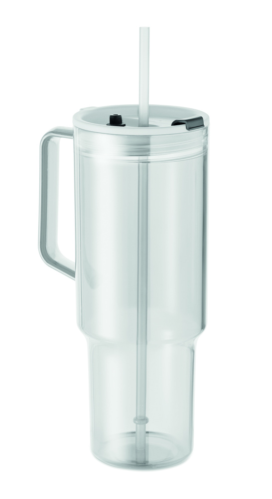 Logo trade reklaamkingitused foto: MUGORA RPET-klaasist joogitops 1200ml