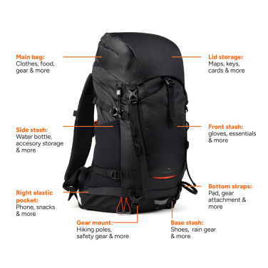 Logotrade firmakingi foto: Nordic Drift Trail RCS seljakott 33L