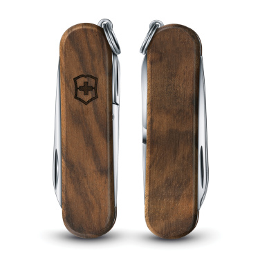 Logotrade firmakingi foto: VICTORINOX taskunuga Classic SD puidust käepidemega