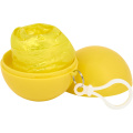Uduponcho ümmarguses plastkarbis karabiiniga, Kollane