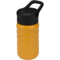 Knox 350 ml RCS taaskasutatud topeltseinaga roostevabast terasest spordipudel klapiga, Kollane