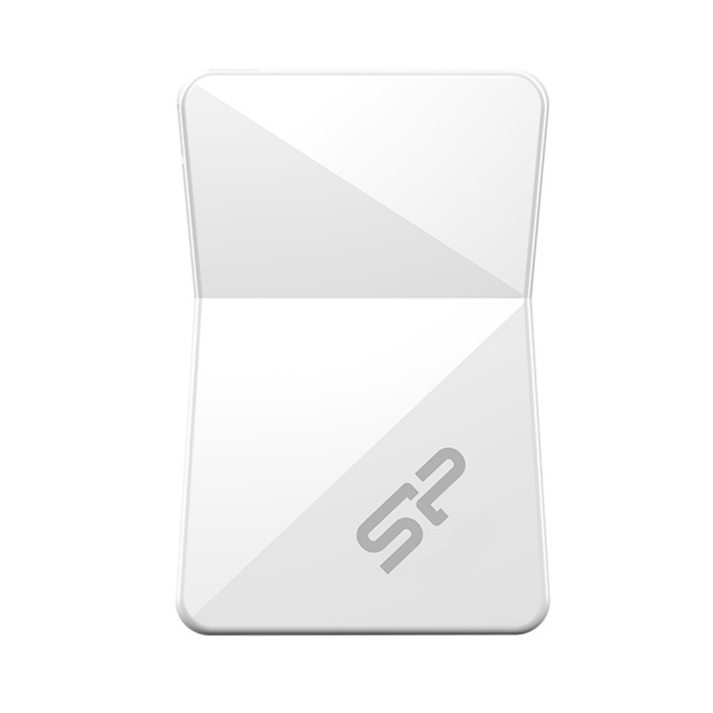 Logo trade mainoslahjat tuotekuva: USB stick Silicon Power T08  16GB color white