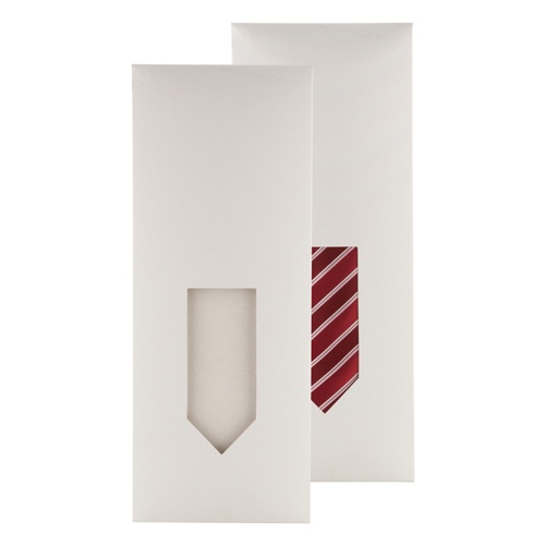 Logotrade liikelahjat kuva: Kartongista kravatti pakkaus, valkoinen