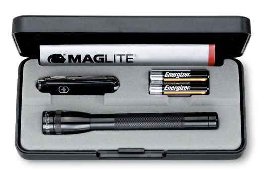 Logotrade liikelahjat mainoslahjat tuotekuva: Mini Maglite komplekt AAA LED, must