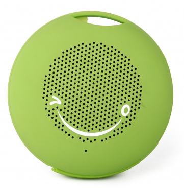 Logotrade liikelahjat mainoslahjat tuotekuva: Silikoni-mini-kaiutin Bluetooth, vihreä