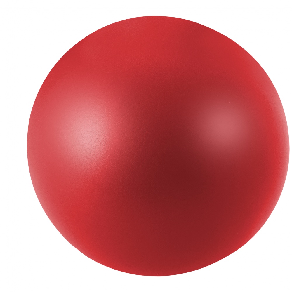 Logo trade mainostuote kuva: Cool-stressilelu, pyöreä, punainen