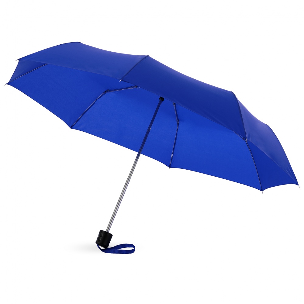 Logo trade mainostuotet tuotekuva: 21,5" Ida 3-osainen sateenvarjo, tummansininen
