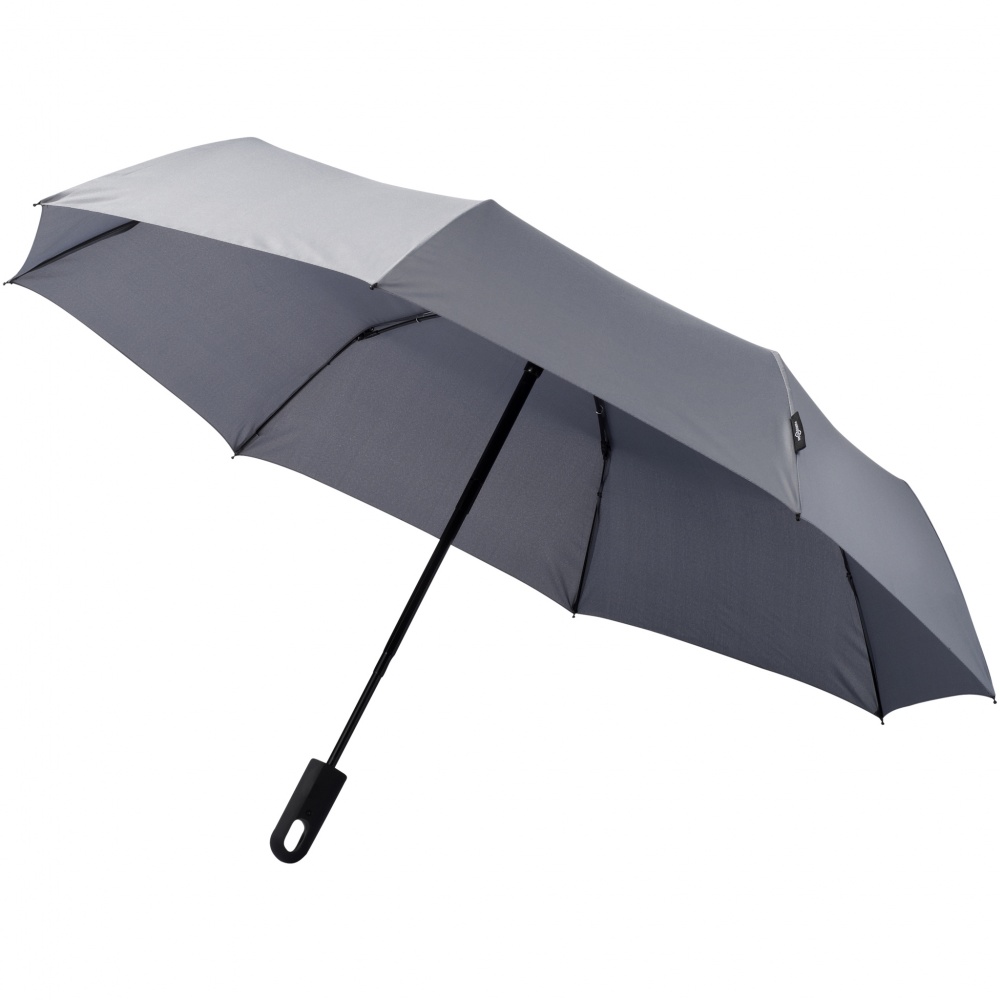Logo trade mainoslahja kuva: 21,5" 3-osainen Traveler-sateenvarjo, harmaa
