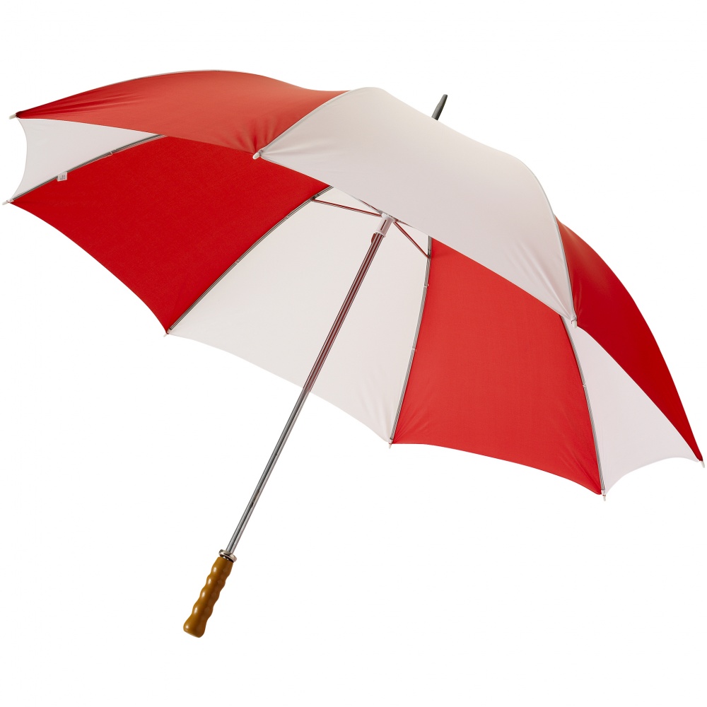 Logotrade mainostuotet kuva: 30" Karl golf sateenvarjo, punainen/valkoinen