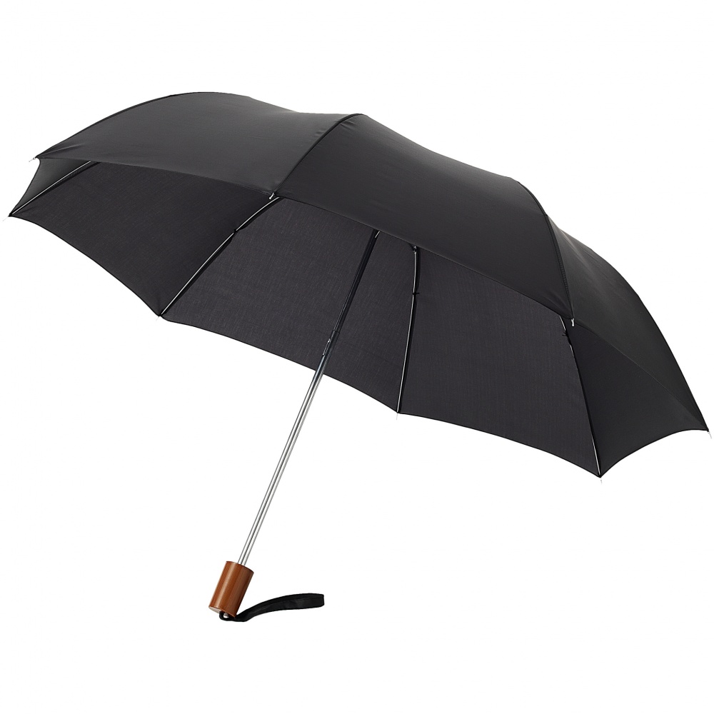 Logotrade mainoslahja tuotekuva: 20" Oho 2-osainen sateenvarjo, musta