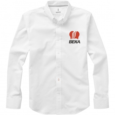 Logo trade mainoslahja ja liikelahja tuotekuva: Vaillant-paita, pitkähihainen, valkoinen