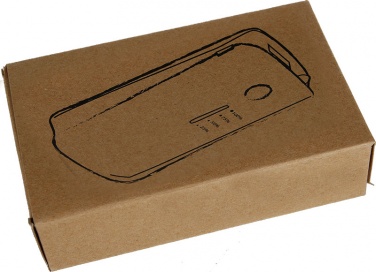 Logotrade mainoslahja tuotekuva: Powerbank 4000 mAh with USB port in a box, must