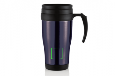 Logo trade liikelahjat mainoslahjat kuva: Stainless steel mug, purple blue