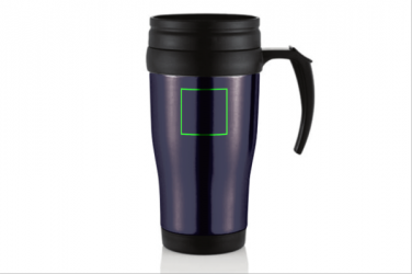 Logo trade mainoslahja ja liikelahja tuotekuva: Stainless steel mug, purple blue