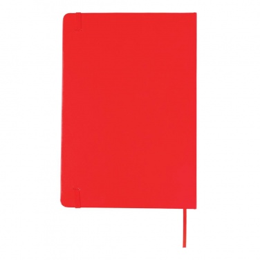 Logo trade mainoslahja ja liikelahja tuotekuva: A5 märkmik & LED järjehoidja, punane