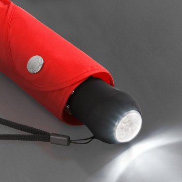 Logotrade liikelahjat mainoslahjat tuotekuva: Helkuräärisega Safebrella® LED minivihmavari 5171, punane