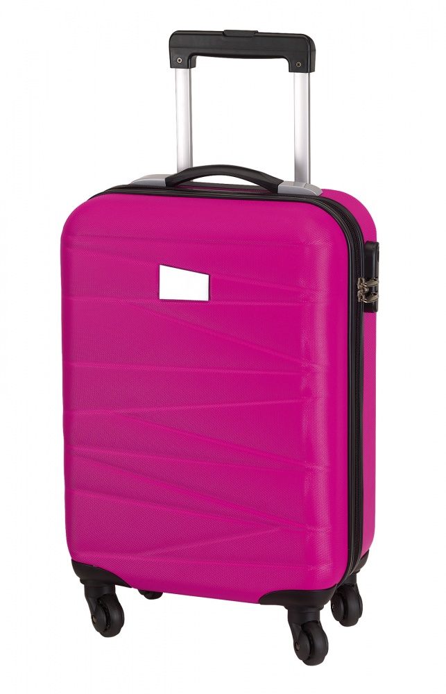 Logotrade liikelahja mainoslahja kuva: Käsipagasi mõõdus reisikohver Padua, roosa