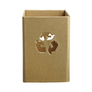 Logotrade liikelahjat kuva: Kierrätetty pahvi Keräyskynän pidike, ruskea