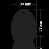 Logo trade mainoslahja kuva: #9 Heijastin Oval 1