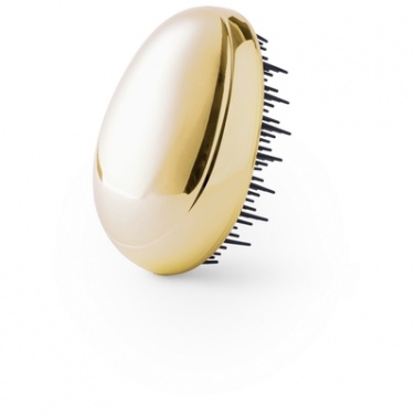 Logo trade mainostuote kuva: Firmakingitus: Anti-tangle hairbrush, kuldne
