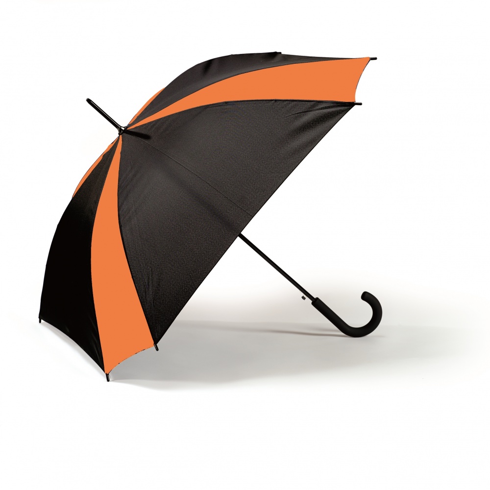 Logotrade mainostuote tuotekuva: Kirju vihmavari Saint-Tropez, oranž/must