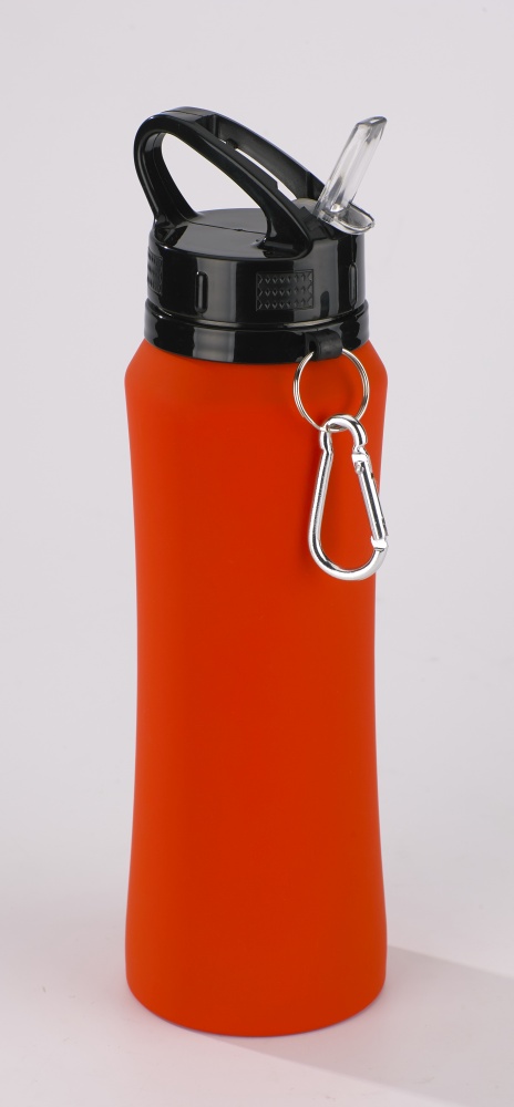 Logotrade liikelahjat mainoslahjat tuotekuva: Juomapullo Colorissimo, 700 ml, oranssi