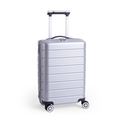 Logotrade liikelahja tuotekuva: Tyylikäs matkalaukku - kotelolaukku, hopea