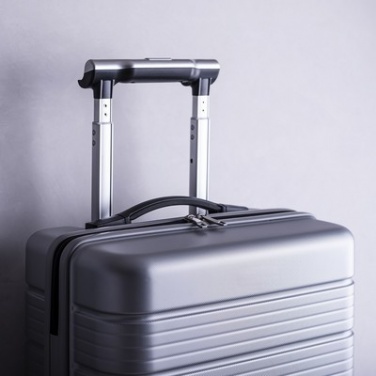 Logo trade liikelahjat tuotekuva: Tyylikäs matkalaukku - kotelolaukku, hopea