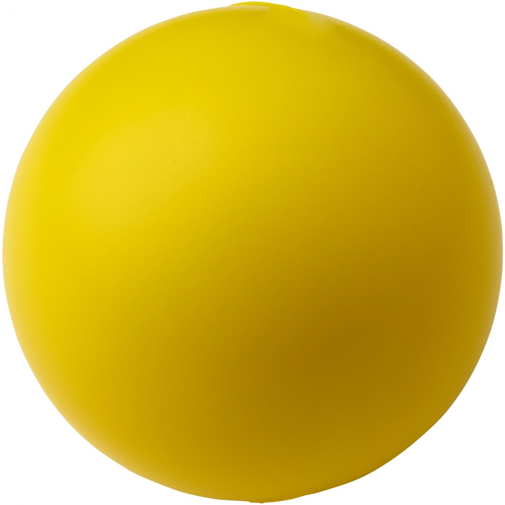 Logo trade liikelahjat mainoslahjat kuva: Cool-stressilelu, pyöreä, keltainen