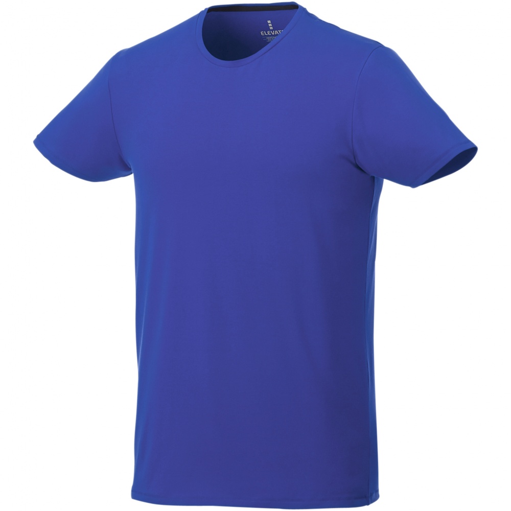 Logo trade mainoslahjat tuotekuva: Balfour-t-paita, lyhythihainen, luonnonmukainen, miesten, sininen