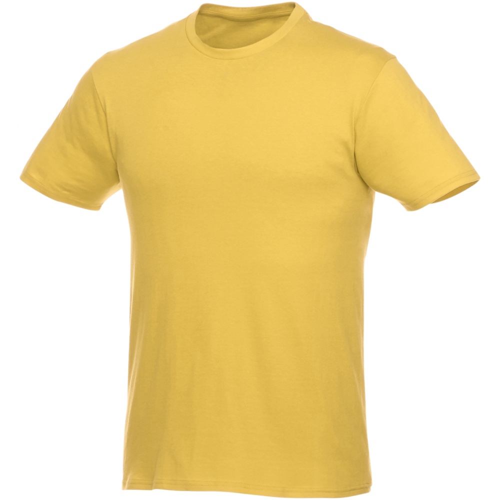 Logotrade mainoslahja tuotekuva: Heros-t-paita, lyhyet hihat, unisex, keltainen