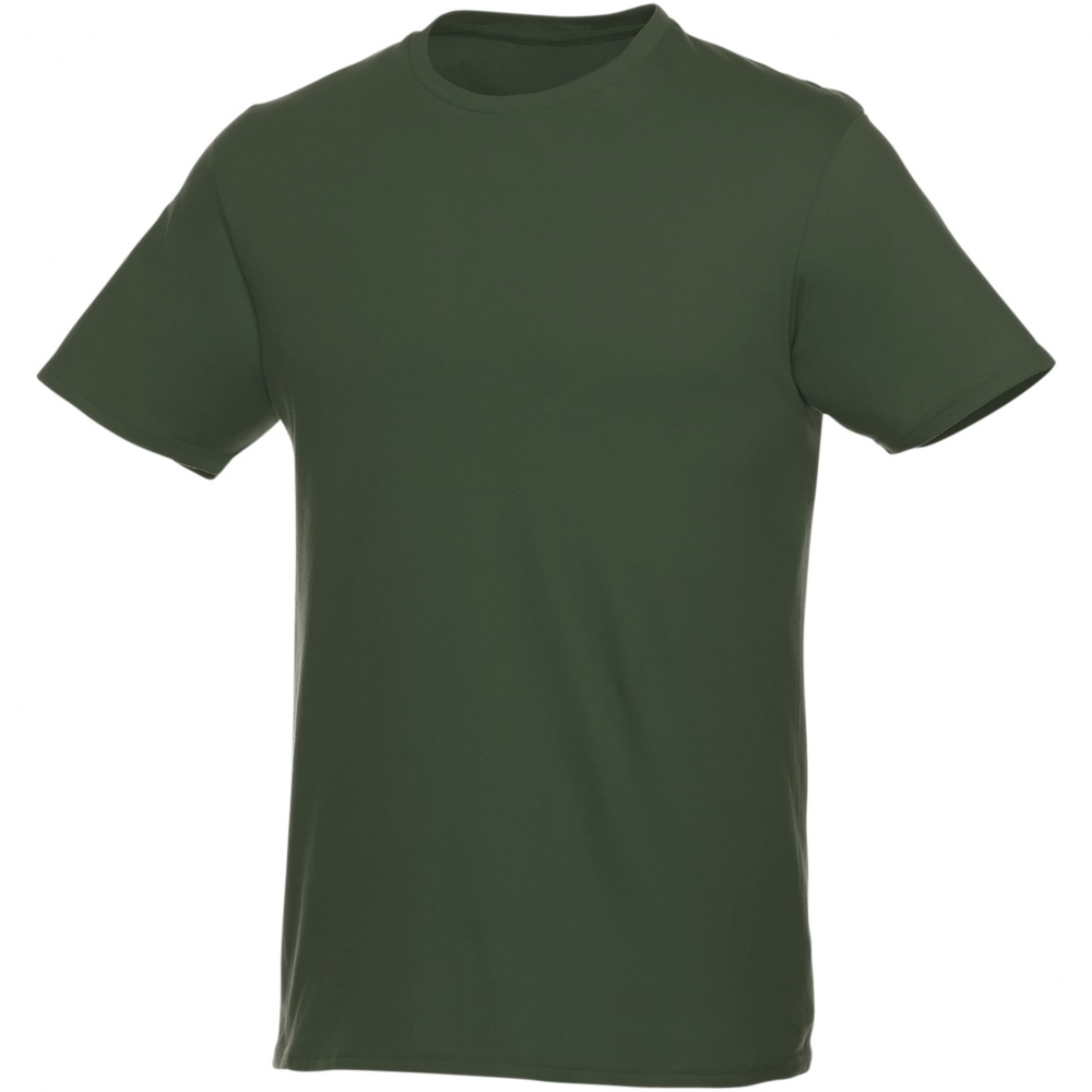 Logo trade liikelahja kuva: Heros-t-paita, lyhyet hihat, unisex, vihreä