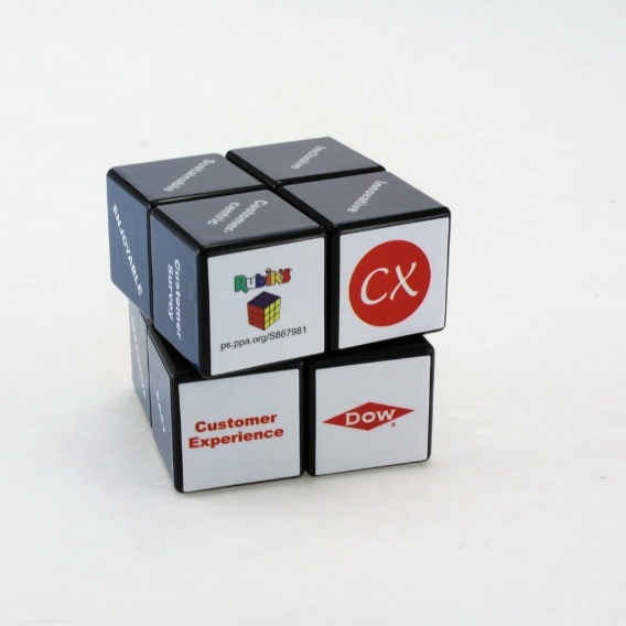 Logo trade mainoslahjat tuotekuva: 3D Rubikin kuutio, 2x2