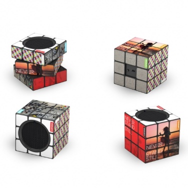 Logotrade liikelahja tuotekuva: Rubik’s® bluetooth-kaiutin