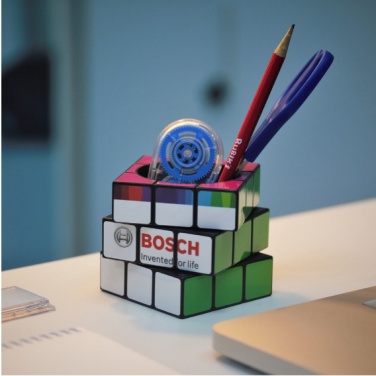 Logo trade mainoslahjat ja liikelahjat kuva: 3D Rubikin kynäteline