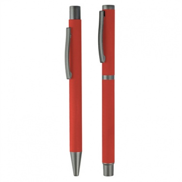 Logotrade liikelahja tuotekuva: Komplekt: pastakas ja tindipliiats, punane