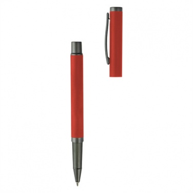 Logotrade mainoslahja tuotekuva: Komplekt: pastakas ja tindipliiats, punane