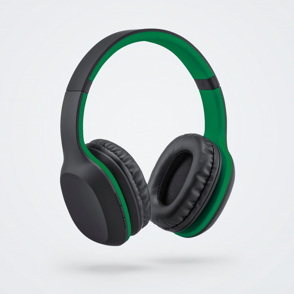 Logotrade mainoslahjat ja liikelahjat tuotekuva: Langattomat kuulokkeet Colorissimo, vihreä