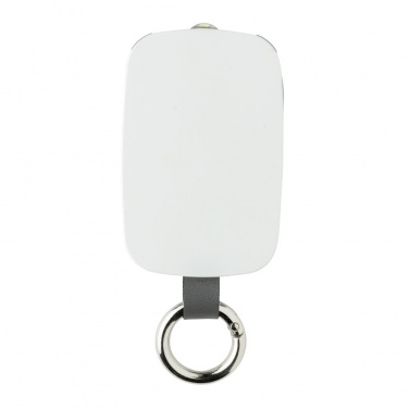 Logotrade mainostuotet kuva: Reklaamkingitus: 1.200 mAh Keychain Powerbank with integrated cables, white