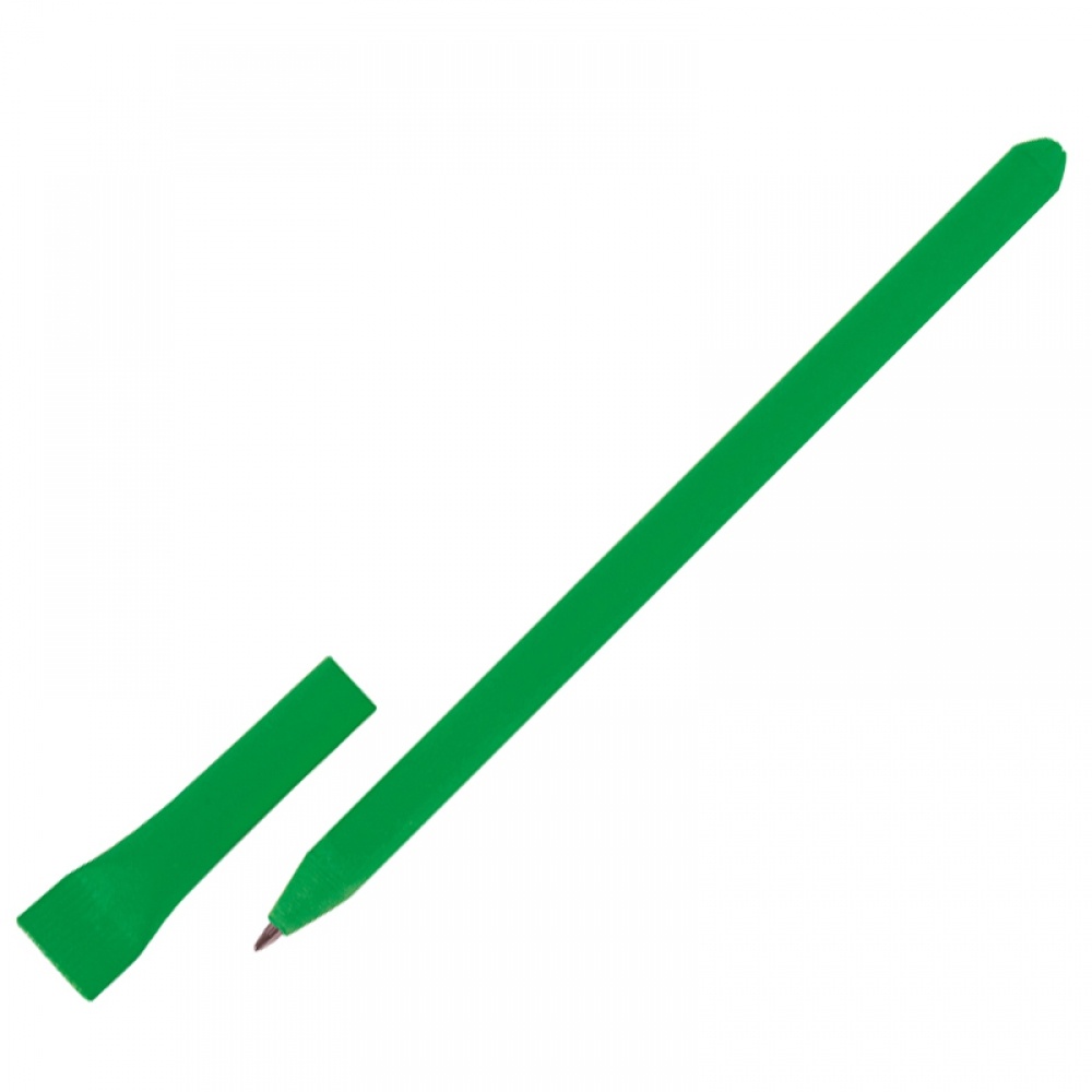 Logo trade liikelahja kuva: Paberist pastapliiats, roheline