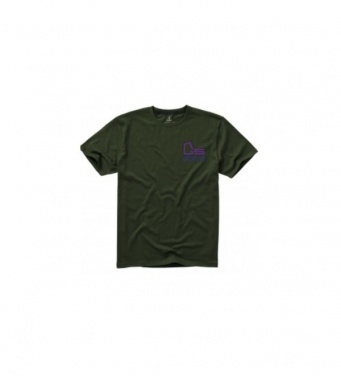 Logo trade mainoslahja kuva: Nanaimo T-paita, lyhythihainen, armeijan vihreä