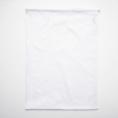 Logo trade liikelahja mainoslahja tuotekuva: Hedelmäpussi ja vihannespussi mesh-materiaalista, 35x45 cm, valkoinen
